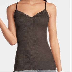 OSCALITO Made in Italy Wool/Silk Rib Knit Camisole